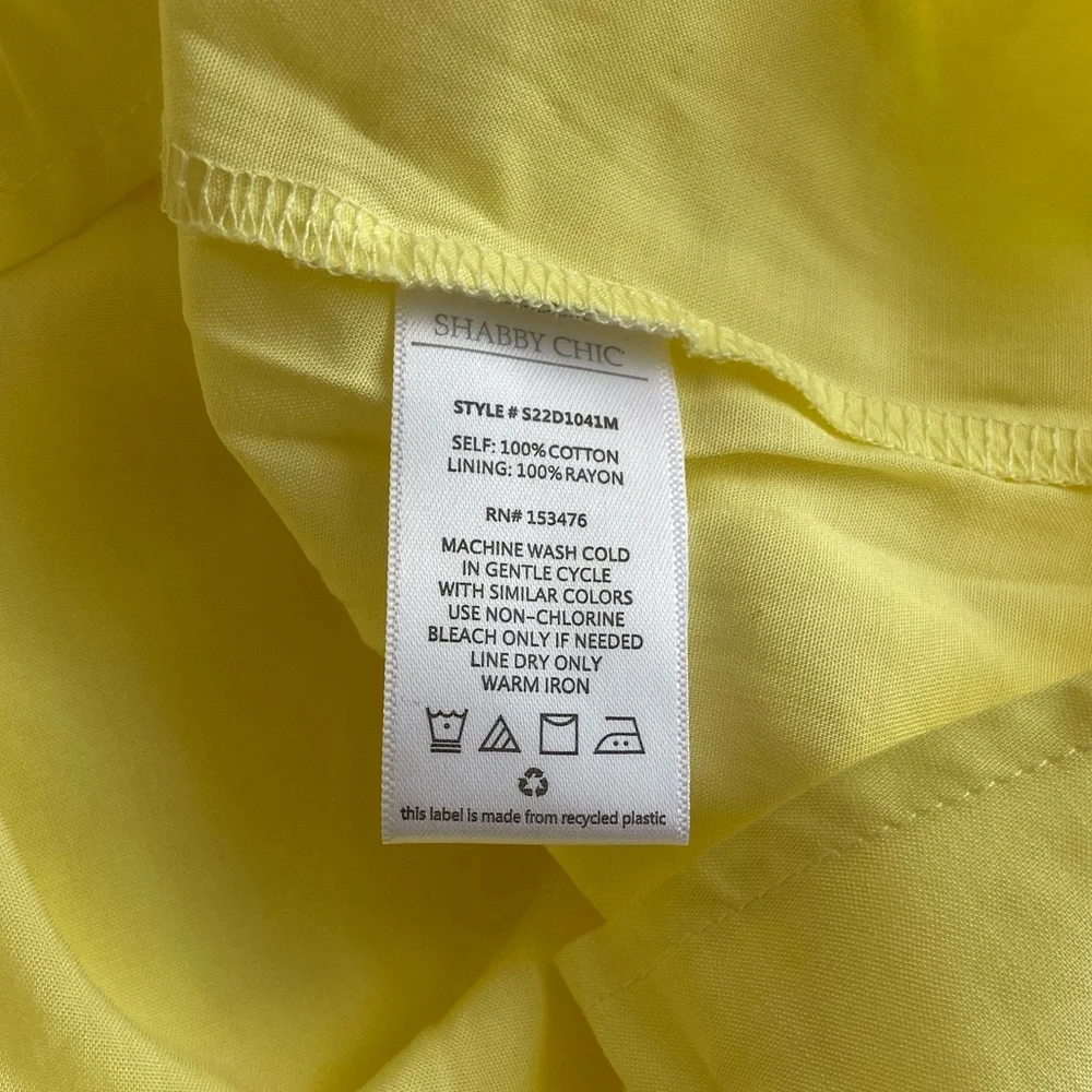 Shabby Chic Maura Dress yellow size M NWT - Picture 12 of 15